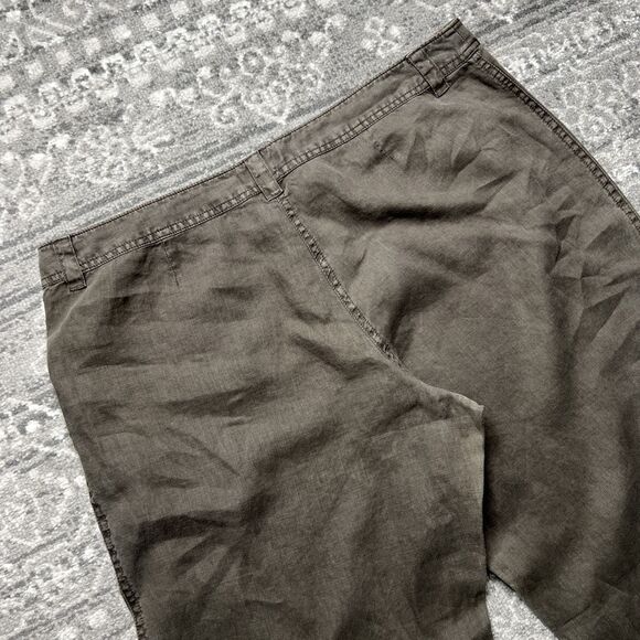 Tommy Bahama Relax Two Palms High Rise Linen Wide Leg Pants Size 16 Charcoal NWT - Picture 10 of 12